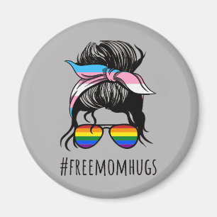 Imã Abraços Grátis da Mamãe IV - Arco-íris Transgay co
