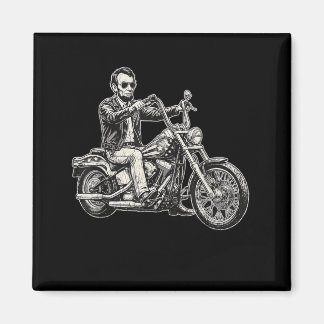 Imã Abraham Abe Lincoln Moto Americano Ciclista EUA