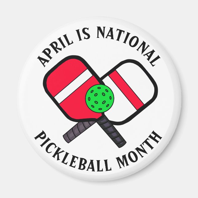 Imã Abril é Mês Nacional de Pickleball (Frente)
