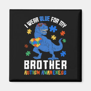 Imã Abril Eu Visto Azul Para O Irmão Dinossauro Autism