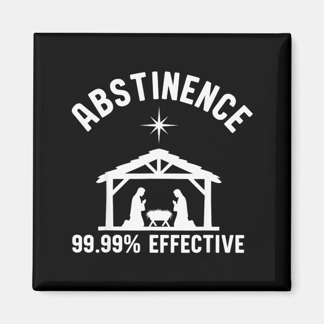 Imã Abstinence 99.99 Percent Effective Nativity Christ (Frente)