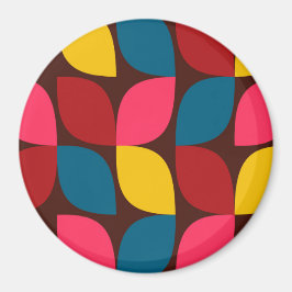 Imã Abstração de flores colorida, moderna, moderna, mo