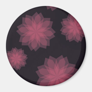 Imã Abstração de flores rosa, legal, moderna e moder