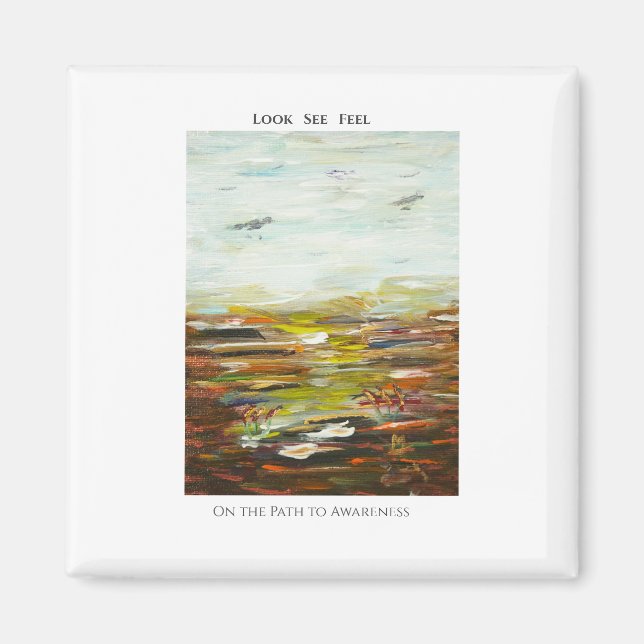 Imã Abstract Art Magnet  - “On the Path to Awareness” (Frente)