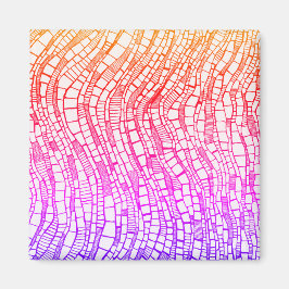 Imã Abstract Pen & Ink Geometric Shapes