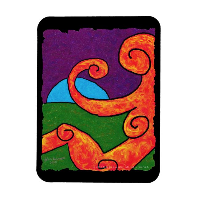 Ímã Abstrato 1-6-10 Magneta flexível Premium (Vertical)