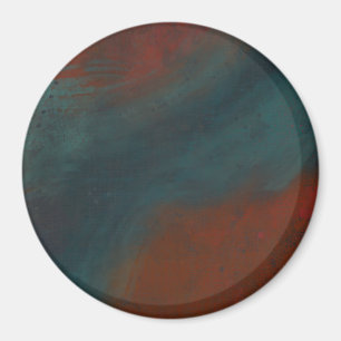 Imã Abstrato 1: Vermelho e azul