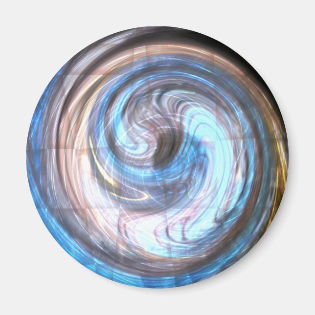 Imã Abstrato azul (Frente)