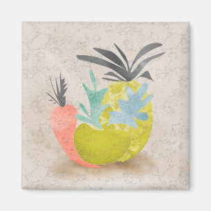 Imã Abstrato cartoon cenouras abacaxis frutas comida r