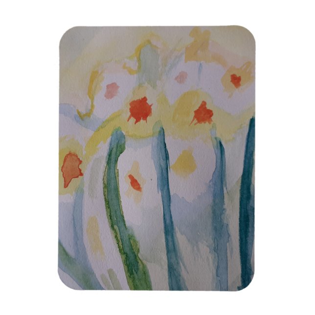 Ímã Abstrato Daffodils Magnet de Fotografia Flexível (Vertical)