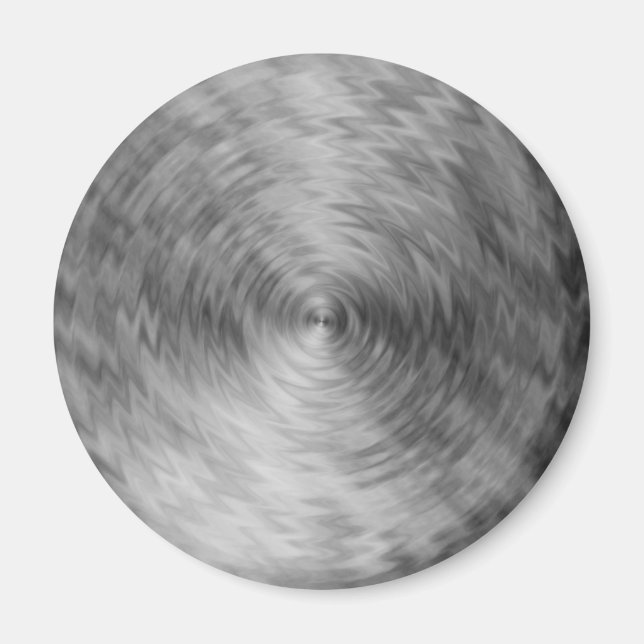 Imã Abstrato de aço metálico escovado (Frente)