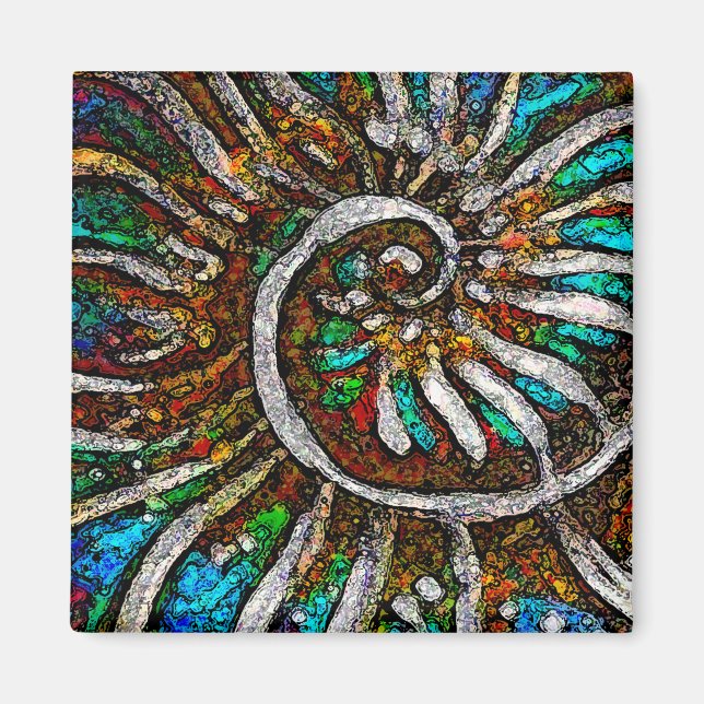 Imã Abstrato de ammonite (Frente)