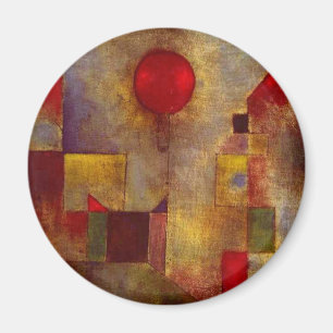 Imã Abstrato de Arte do Balão Vermelho de Paul Klee