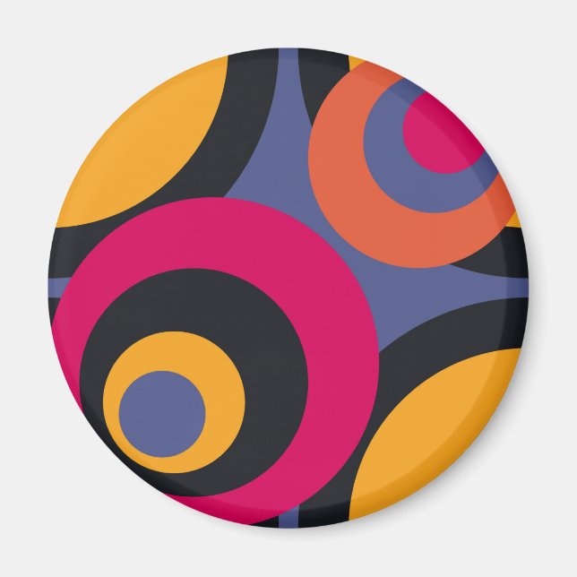 Imã Abstrato de arte dos Anos 50 retrorreflectores (Frente)