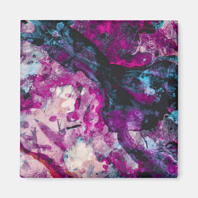 Imã Abstrato de Épocas de Cristal Ruby e Sapphire (Frente)