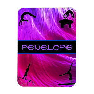 Ímã Abstrato de Eventos de Ginástica de Meninas    