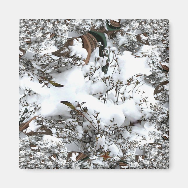 Imã Abstrato de neve (Frente)