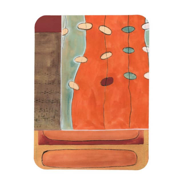 Ímã Abstrato de Ovos por Erica J Vess (Vertical)