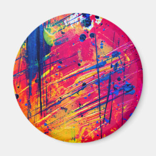 Imã Abstrato de pintura colorida brilhante