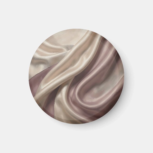 Imã Abstrato de Seda Fluida Elegante (Frente)
