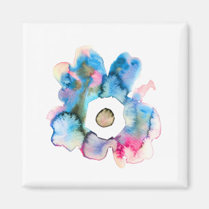 Imã abstrato desenhado por uma aquarela