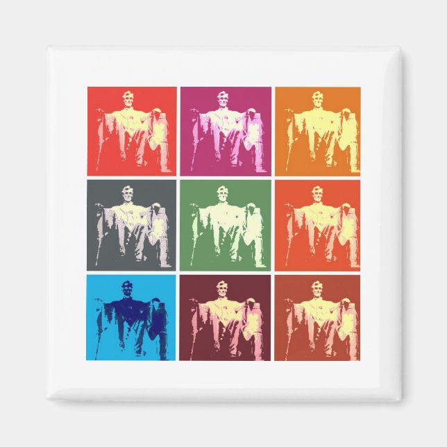 Imã Abstrato do Memorial Lincoln (Frente)