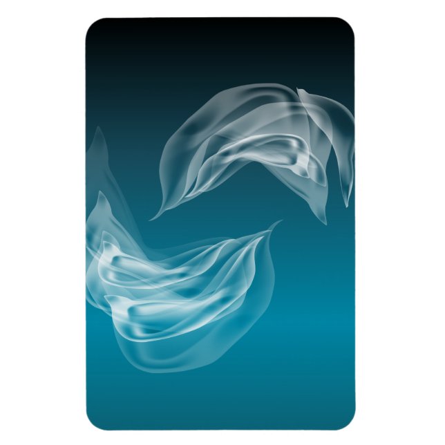 Ímã Abstrato Dolphins no Play (Vertical)