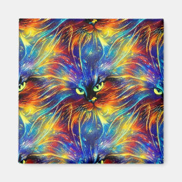 Imã Abstrato elegante, salpicos de Gato sem costura