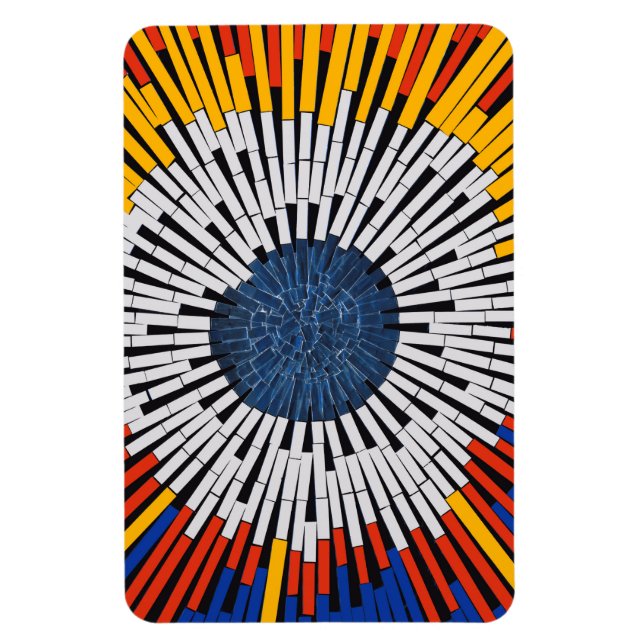 Ímã Abstrato em fita—Starburst (Vertical)