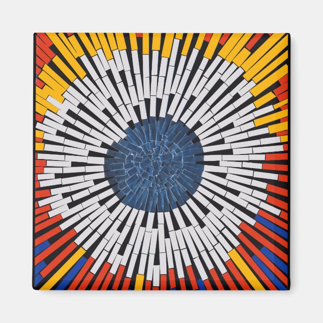 Imã Abstrato em fita—Starburst (Frente)