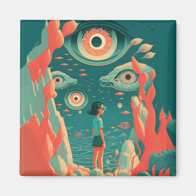 Imã Abstrato Fantasias Mundo de Objetos Impossíveis (Frente)