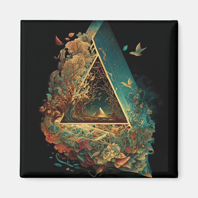 Imã Abstrato Fantasias Mundo de Objetos Impossíveis (Frente)