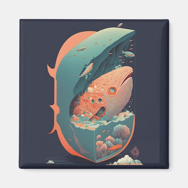 Imã Abstrato Fantasias Mundo de Objetos Impossíveis (Frente)