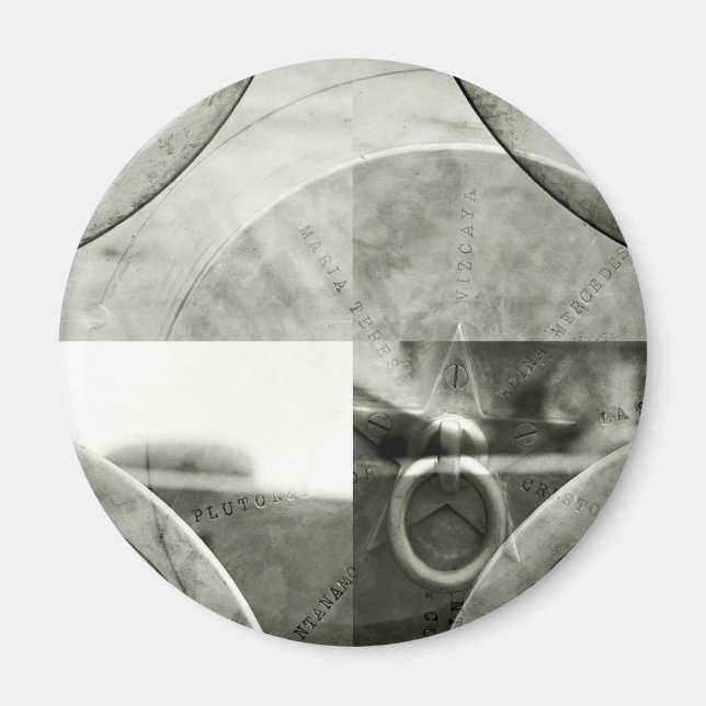 Imã Abstrato Grunge Ring n Star Magnet (Frente)