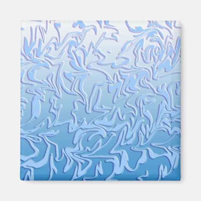 Imã Abstrato Icy Swirl (Frente)