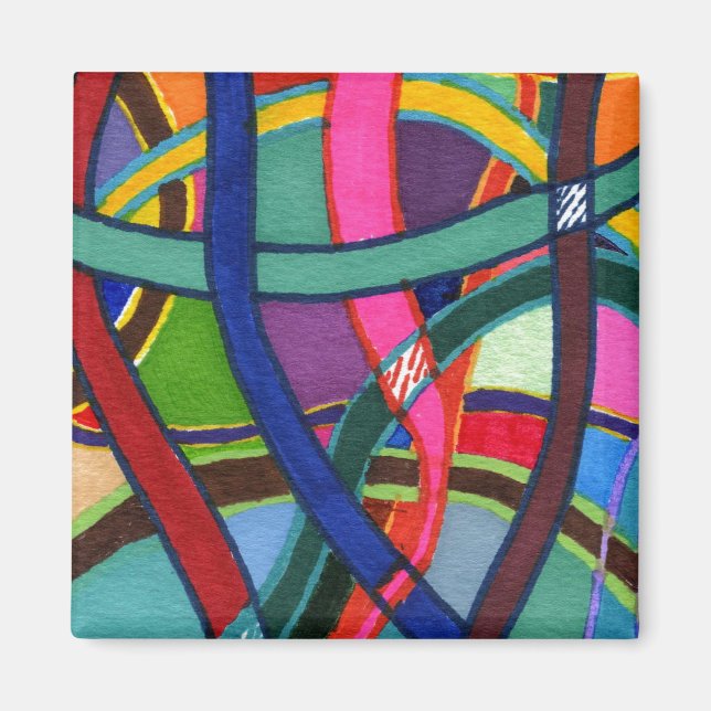 Imã abstrato Magneta "Tangled Weave" (Frente)