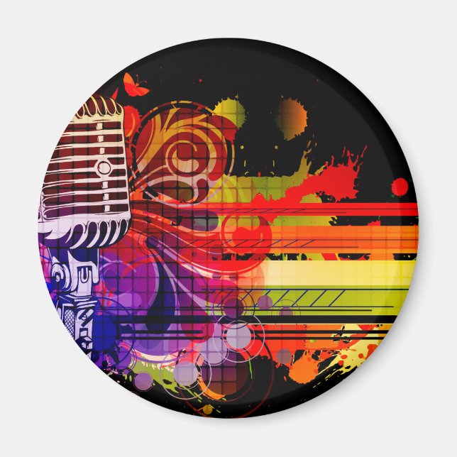 Imã Abstrato Music (Frente)