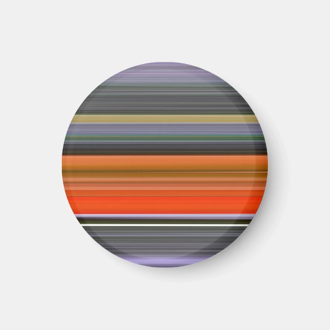 Imã Abstrato nº 1: Laranja e cinza (Frente)