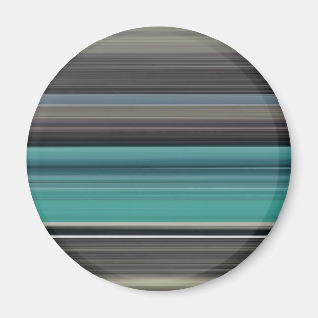 Imã Abstrato nº 1: Teal e cinza (Frente)