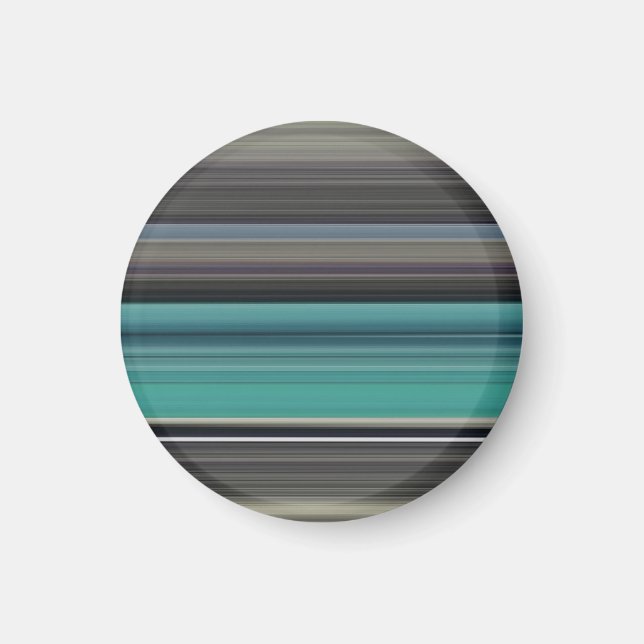 Imã Abstrato nº 1: Teal e cinza (Frente)