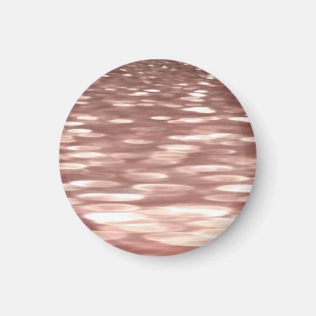 Imã Abstrato nº 3: Shimmer Dourado Rosa de cobre (Frente)