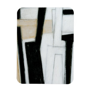 Ímã Abstrato, pintura a preto e branco