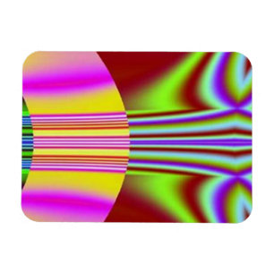 Ímã Abstrato Rainbow Guitar