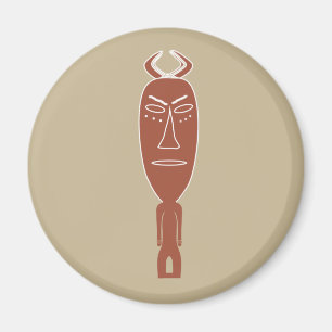 Imã abstrato retrato africano