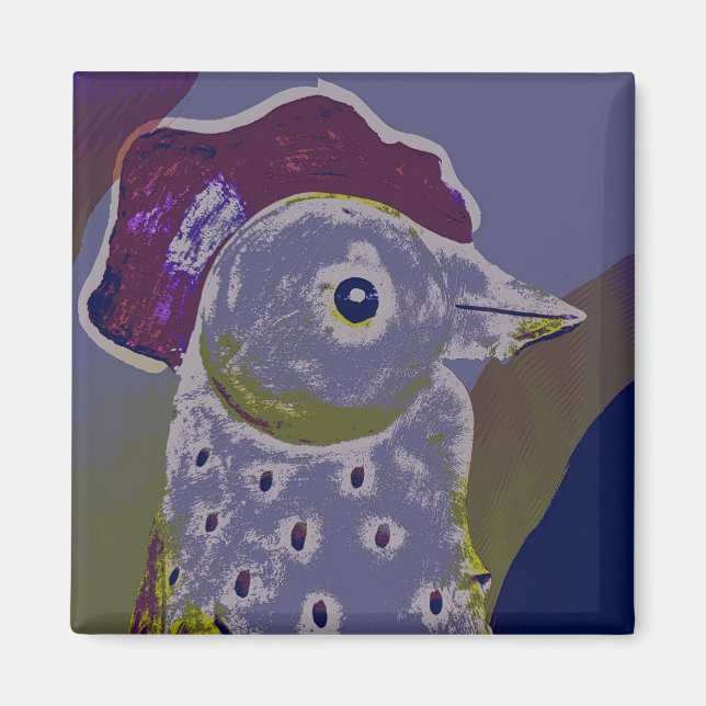 Imã Abstrato Rooster 2 (Frente)