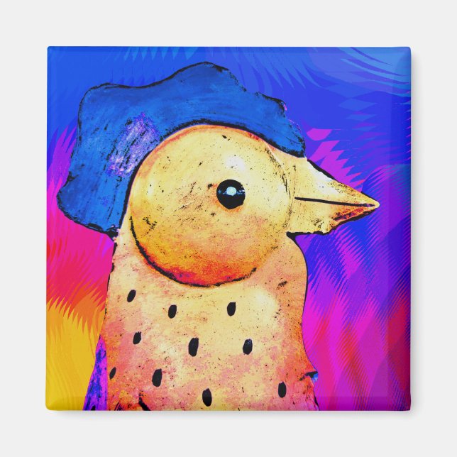 Imã Abstrato Rooster 4 (Frente)