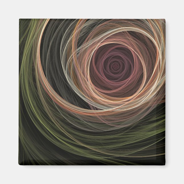 Imã Abstrato Rosa ímã (Frente)