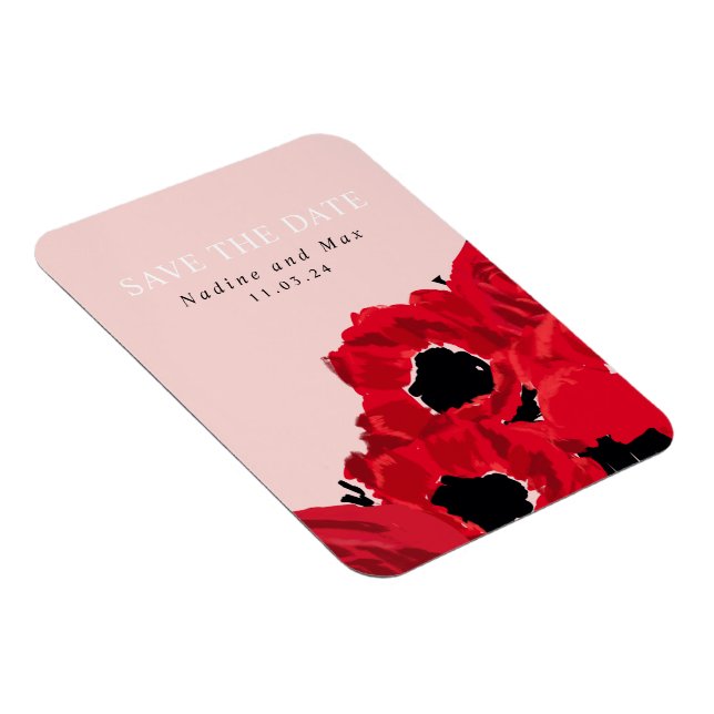 Ímã Abstrato Rosas vermelhas e papas (Lado Direito)