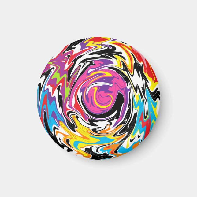 Imã Abstrato Swirl (Frente)