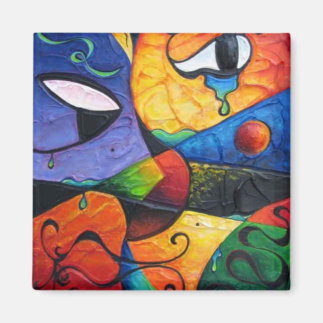 Imã Abstrato Tears Runneover (Frente)